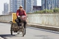 Cargo tricycle on the road in Beijing, China